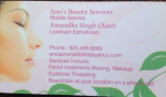 Anu’s mobile beauty service